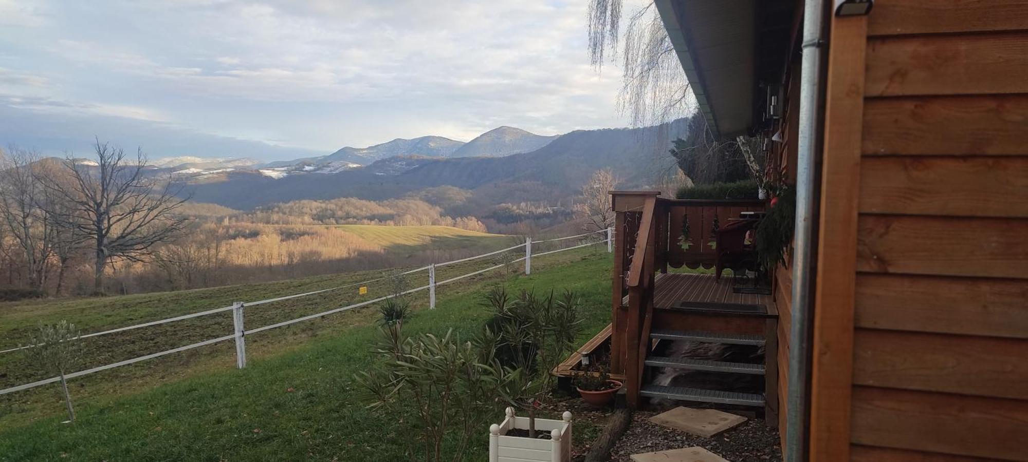 Domaine Le Lanis "Cabane De Pauline" Saint-Girons  Dış mekan fotoğraf